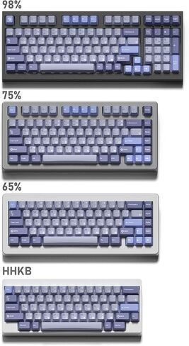 KPREPUBLIC Domikey Hush Deep Sea All in One Cherry Profile abs doubleshot keycap for mx keyboard poker 87 104 xd64 xd68 BM60 BM65 BM68 (Domikey CP Hush All in One x1) in Saudi Arabia
