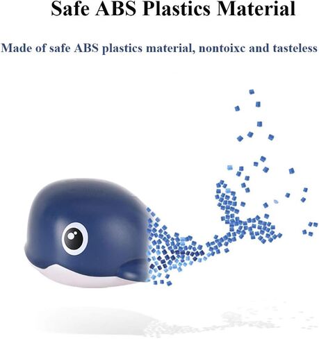 Wind-up Whale Bath Toy, Swimming Whale Toddlers Bathtub Windup Whale Tub Toy Clockwork Whale Bathtub Toy Whale Water Toy for Boys and Girls (Deep Blue) in Saudi Arabia