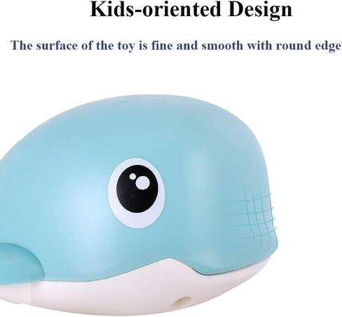 Wind-up Whale Bath Toy, Swimming Whale Toddlers Bathtub Windup Whale Tub Toy Clockwork Whale Bathtub Toy Whale Water Toy for Boys and Girls (Deep Blue) in Saudi Arabia