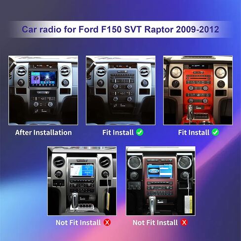 ترقية راديو ستيريو للسيارة 4 جيجابايت + 32 جيجابايت Android 13 لسيارة Ford F150 2009-2012 مع Carplay اللاسلكي وAndroid Auto، وحدة رأس عالية الدقة تعمل باللمس 9.2 بوصة مع WiFi Bluetooth FM RDS SWC GPS وكاميرا احتياطية يدوية AC in Kuwait