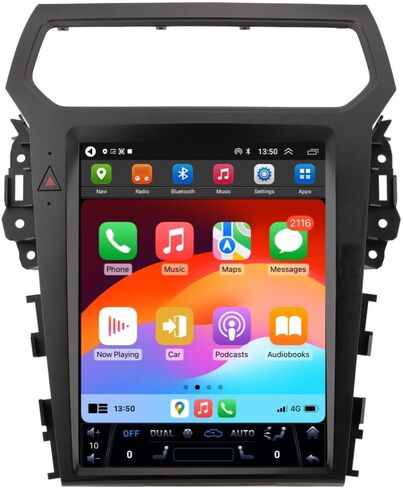 Car Radio for Ford Explorer 2011/2012/2013/2014/2015/2016/2017/2018/2019 Stereo 12.1 Inch 8 Core 2G+32G Built-in Carplay/Android Auto/WIFI/Navigation/Bluetooth in Saudi Arabia
