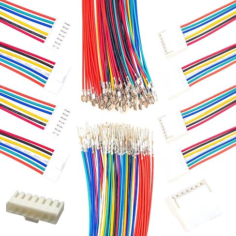 VH3.96mm Extension Wire Male & Female Connector and 18AWG Pre-Crimped Cables, 2/3/4/5/6/7/8/9/10/12 Pin JST Connector with length of 10/20/50/80/100CM Wire (1 Set MF 9Pin-100CM) in Saudi Arabia