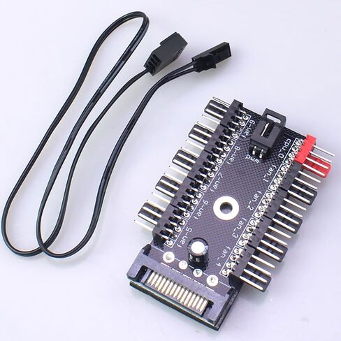 FDXGYH PC هيكل مروحة محور وحدة المعالجة المركزية تبريد 10 منفذ 3/4Pin مروحة PWM Hub SATA المراقب المالي in Saudi Arabia