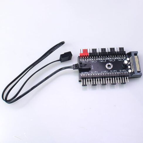 FDXGYH PC هيكل مروحة محور وحدة المعالجة المركزية تبريد 10 منفذ 3/4Pin مروحة PWM Hub SATA المراقب المالي in Saudi Arabia