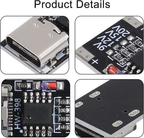 5 قطعة USB-C PD نوع C الزناد مجلس PD/QC شرك وحدة شاحن سريع دعم تيار مستمر 9 فولت 12 فولت 15 فولت 20 فولت لأجهزة الكمبيوتر المحمول ، جهاز التوجيه ، محول مودم بصري in Saudi Arabia