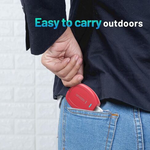 شاحن محمول بسلسلة مفاتيح USB-C، بنك طاقة صغير بقدرة 1600 مللي أمبير في الساعة، حزمة بطارية مدمجة للغاية، جراب طوارئ لأجهزة Android من النوع C وSamsung وPixel وMoto وما إلى ذلك - أبيض in Kuwait