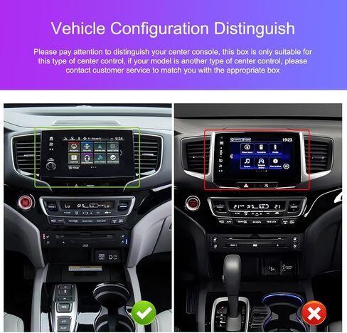 8 Core 4G+64G Car Radio for Honda Pilot 2016 2017 2018 2019, Wireless Apple Carplay Android Auto Car Stereo, 10.1" IPS Touchscreen with WiFi, GPS, Bluetooth,FM/RDS, 32EQ DSP, Rear Camera in Saudi Arabia