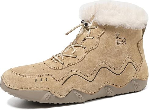 SnowStride Women's Snow Boots for Winter Hiking Walking & Commuting Casual Cozy Fluffy Shoes Slip-On Ankle Bootie in Saudi Arabia