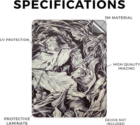 Carbon Fiber Tablet Skin Compatible with Apple iPad Air 11 (M2) 2024 - Anime Fan - Premium 3M Vinyl Protective Wrap Decal Cover - Easy to Apply Crafted in The USA by MightySkins in Kuwait