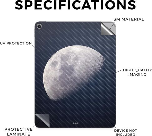غلاف الكمبيوتر اللوحي من ألياف الكربون متوافق مع Apple iPad Air 11 (M2) 2024 - Reaper Skull - غطاء لاصق واقٍ من الفينيل الفاخر 3M - سهل الاستخدام، مصنوع في الولايات المتحدة الأمريكية بواسطة MightySkins in Saudi Arabia