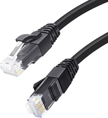 Cat6 Ethernet Cable 100Ft 10 Gbps Cat6 Network Cord Support Cat6 Cat5e Cat5,with 25 Cable Ties,25 Cable Clips in Saudi Arabia