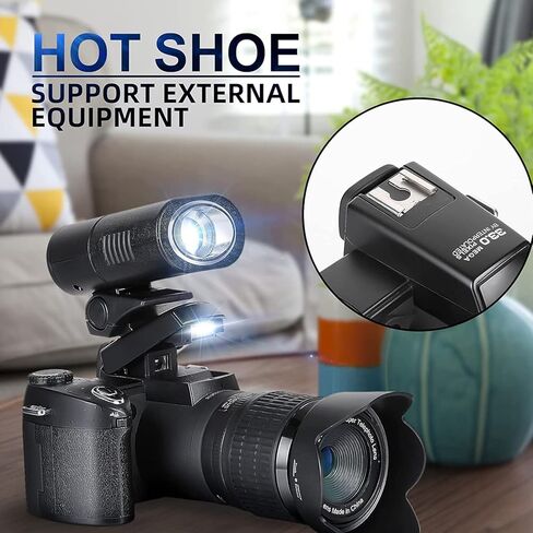كاميرات DSLR كاميرا رقمية 33 ميجابكسل FHD 1080P كاميرا فيديو كاميرات رقمية ذات تركيز تلقائي للتصوير الفوتوغرافي 24X كاميرا تسجيل فيديو بتكبير رقمي لليوتيوب مع حامل ثلاثي القوائم و3 عدسات in Kuwait