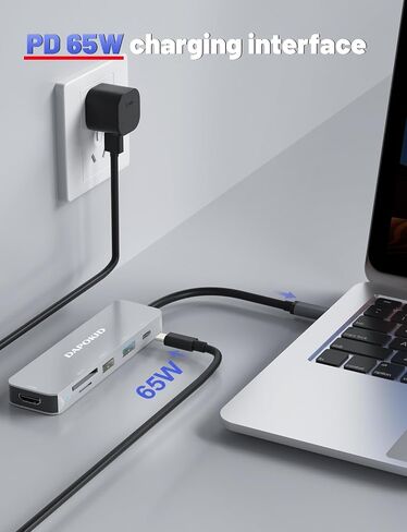 USB C Hub HDMI Type C Adapter, DAPOKJD 5 IN1 Type C Converter (HDMI 4K Ethernet USB3.0+2.0 PD100W Input) USB-C Docking Station,Type C Multiport Dongle Compatible for Ipad/MacBook/Switch/Dell//Lenovo in Saudi Arabia