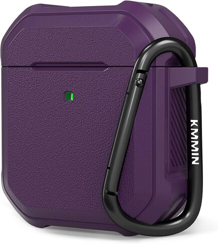 Airpods Case Cover, Ztacking Airpods 2 & 1 Protective Hard Case Rugged Full-Body Shockproof for Men Women with Keychain Front LED Visible Designed for Airpod Case 2nd Generation - Blue in Kuwait