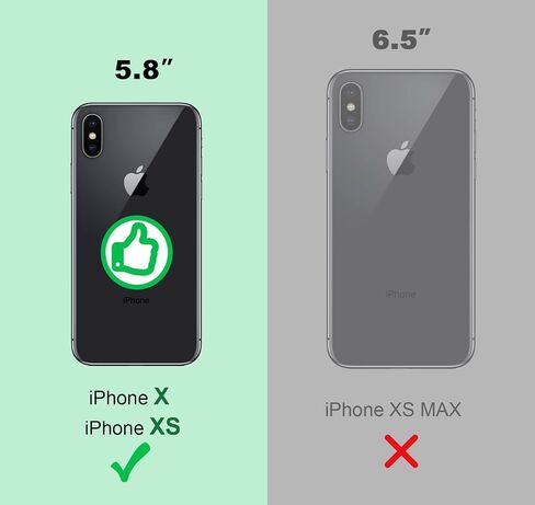 حافظة Shields Up لهاتف iPhone Xs/iPhone X، حافظة محفظة مغناطيسية [قابلة للفصل]، [دعم الشحن اللاسلكي]، متينة مع فتحات للبطاقات وحزام المعصم، غطاء [جلد نباتي] لهاتف Apple iPhone Xs/X - أسود in Saudi Arabia