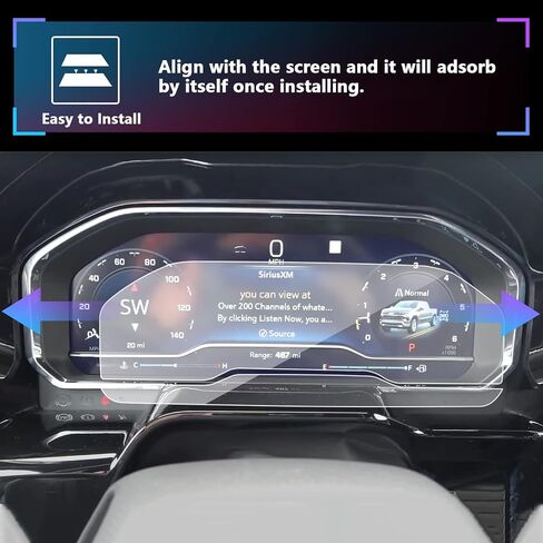 SXCY for 2024 Chevrolet Equinox EV/Silverado EV Accessories 2024 Equinox/Silverado EV (RST) Instrument Dash Display Screen Protector 11 Inch[2PCS Nano] in Saudi Arabia