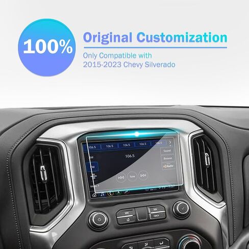 for 2014-2019 2020 2021 Chevy/Chevrolet Silverado 1500 8 Inch HD Touch Screen Protector Anti-Fingerprint 9H Hardness Tempered Glass Accessories (Not for 7 Inch or 2022 2023 silverado 1500) in Saudi Arabia