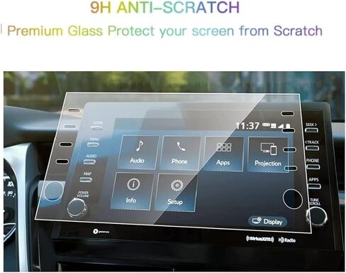 Screen Protector Compatble With 2021-2022 Toyota RAV4 Prime 9 Inch Touchscreen,Anti-Explosion & Scratch,HD Clear,SSSKY Accessories Compatible With Toyota Rav4 Prime XSE in Kuwait