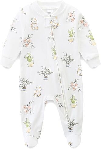 Unisex Baby Boy and Girl Zipper Onesie Toddler Footie One-Piece Infant Romper Jumpsuit in Saudi Arabia