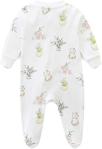 Unisex Baby Boy and Girl Zipper Onesie Toddler Footie One-Piece Infant Romper Jumpsuit in Saudi Arabia