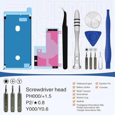 بطارية بديلة لجهاز iPhone 13 Pro، 3500mah 2024 جديدة ومحدثة ذات سعة عالية لنماذج بطارية iPhone 13 Pro A2640 A2639 A2638 A2636 A2483 مع مجموعة أدوات إصلاح احترافية كاملة in Kuwait