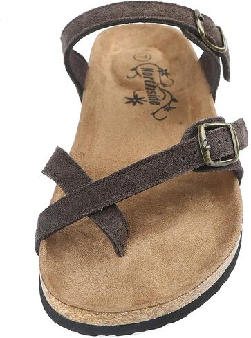 Northside Womens Anya Leather Strap Cork Sandal in Saudi Arabia