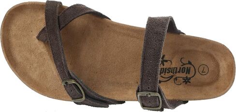 Northside Womens Anya Leather Strap Cork Sandal in Saudi Arabia