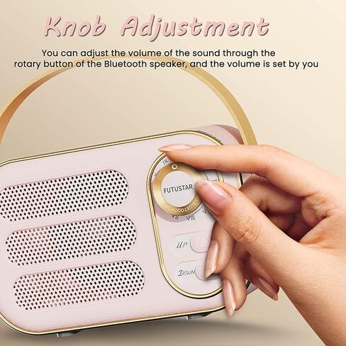 Retro Bluetooth Speaker, Vintage Portable Wireless Bluetooth Speakers with Loud Volume Bluetooth 5.0 Support TF Card U Disk AUX Input Old Style for Kitchen Bedroom Home Office Outdoor (Green) in Saudi Arabia