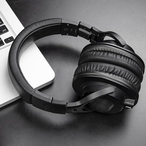 SOULWIT Protein Leather Headband Cover for Audio Technica ATH M40, M40X Headphones, Replacement Headstrap Pad Repair Part (Black) in Saudi Arabia