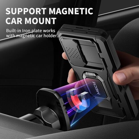 حافظة TONGATE لهاتف Z Fold 5 مع حامل حلقي، حامل أقلام Z Fold5 S مدمج، حافظة هاتف متينة مقاومة للصدمات مع واقي شاشة وغطاء كاميرا منزلق ومشبك حزام لهاتف Samsung Galaxy Z Fold 5 2023، أسود in Kuwait