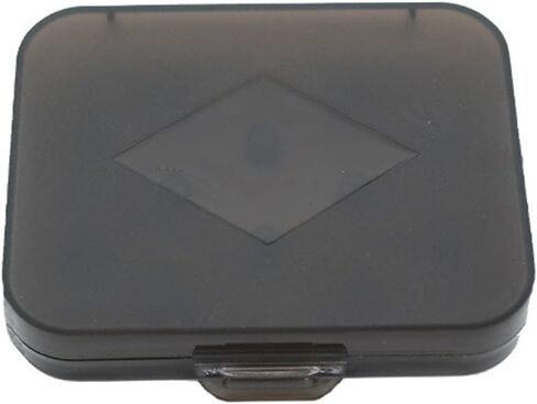 A2 Portable Headphone eartips case Silicone IEM Eartip Cap Storage Box for 4mm - 6mm Memory Foam Eartips Earbud Replacement Tips Dustproof Case (Pack of 2 Pieces) (Transparent Black) in Saudi Arabia