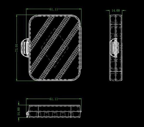 A2 Portable Headphone eartips case Silicone IEM Eartip Cap Storage Box for 4mm - 6mm Memory Foam Eartips Earbud Replacement Tips Dustproof Case (Pack of 2 Pieces) (Transparent Black) in Saudi Arabia