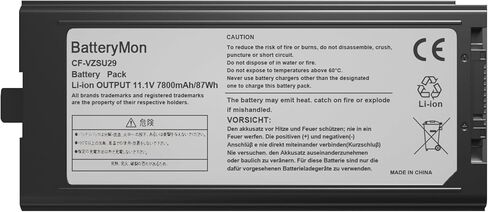 بطارية الكمبيوتر المحمول CF-VZSU29 لجهاز Panasonic CF-29 CF-51 CF-52 Series Toughbook، P/N: CF-VZSU29A CF-VZSU29R CF-VZSU29ASU CF-VZSU29U CF-VZSU29AU (9 خلايا 7800 مللي أمبير في الساعة) in Kuwait