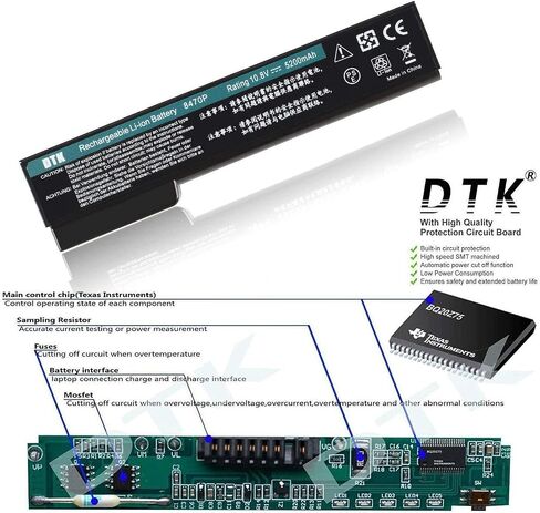 استبدال بطارية الكمبيوتر المحمول DTK CC06XL 628668-001 628666-001 لجهاز HP EliteBook 8460p 8460w 8470p 8470w 8560p 8570p ProBook 6360t 6460b 6465b 6470b 6560b 6570b Notebook 10.8V 56Wh in Saudi Arabia