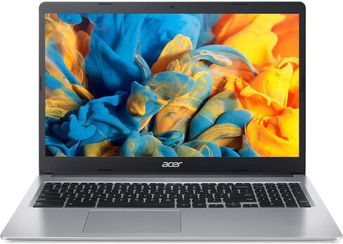 Acer 15'' HD Premium Touchscreen Chromebook, Intel Celeron N Processor 2.78GHz Turbo Speed, 4GB Ram, 64GB SSD, Ultra-Fast WiFi Up to 1700 Mbps, Full Size Keyboard, Chrome OS, Arctic Silver (Renewed) in Saudi Arabia