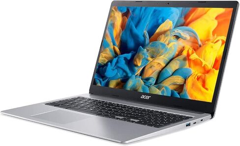 Acer 15'' HD Premium Touchscreen Chromebook, Intel Celeron N Processor 2.78GHz Turbo Speed, 4GB Ram, 64GB SSD, Ultra-Fast WiFi Up to 1700 Mbps, Full Size Keyboard, Chrome OS, Arctic Silver (Renewed) in Saudi Arabia