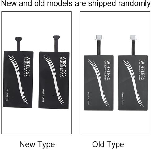 2PCS Universal Type C Charger Receiver, Portable Mobile Phone Sticker Charging Receiver for All USB C Cell Phones in Saudi Arabia