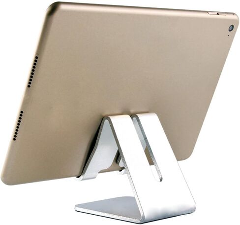 Tablet Stand Desktop Holder Dock for iPad Mini Air 2 3 4 Pro, iPhone 6 7 8 X Plus, Switch Accessories, Samsung, Other Tablet (4-12 inch),e-Readers More- Black in Saudi Arabia