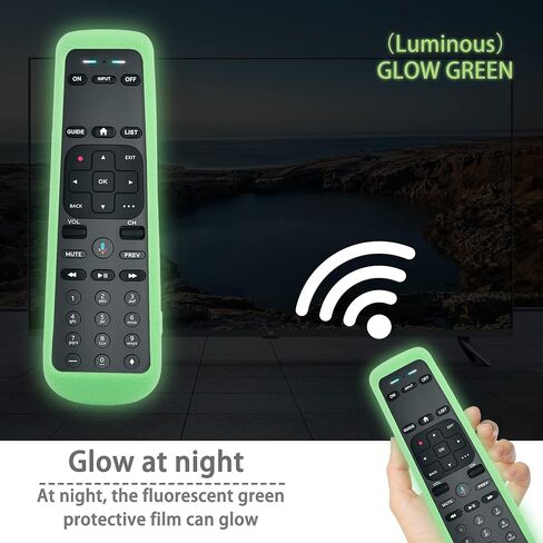 CHUNGHOP Protective Silicone Remote Case for DirecTV Receiver C71KW Voice Remote Control Cover, Shockproof, Skin-Friendly and Anti-Slip Remote Holder, Anti-Lost with Lanyard (Black) in Saudi Arabia
