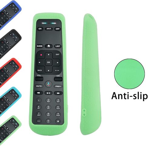 CHUNGHOP Protective Silicone Remote Case for DirecTV Receiver C71KW Voice Remote Control Cover, Shockproof, Skin-Friendly and Anti-Slip Remote Holder, Anti-Lost with Lanyard (Black) in Saudi Arabia