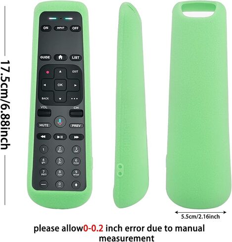 CHUNGHOP Protective Silicone Remote Case for DirecTV Receiver C71KW Voice Remote Control Cover, Shockproof, Skin-Friendly and Anti-Slip Remote Holder, Anti-Lost with Lanyard (Black) in Saudi Arabia