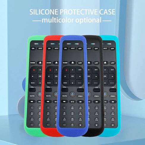 CHUNGHOP Protective Silicone Remote Case for DirecTV Receiver C71KW Voice Remote Control Cover, Shockproof, Skin-Friendly and Anti-Slip Remote Holder, Anti-Lost with Lanyard (Black) in Saudi Arabia