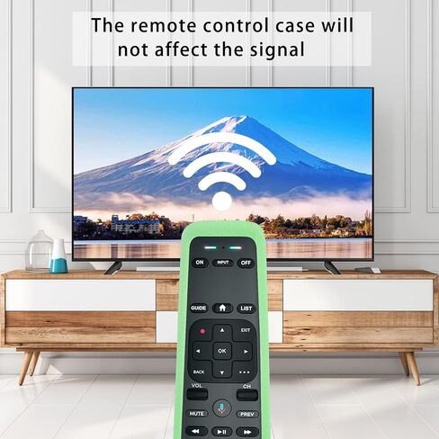 CHUNGHOP Protective Silicone Remote Case for DirecTV Receiver C71KW Voice Remote Control Cover, Shockproof, Skin-Friendly and Anti-Slip Remote Holder, Anti-Lost with Lanyard (Black) in Saudi Arabia