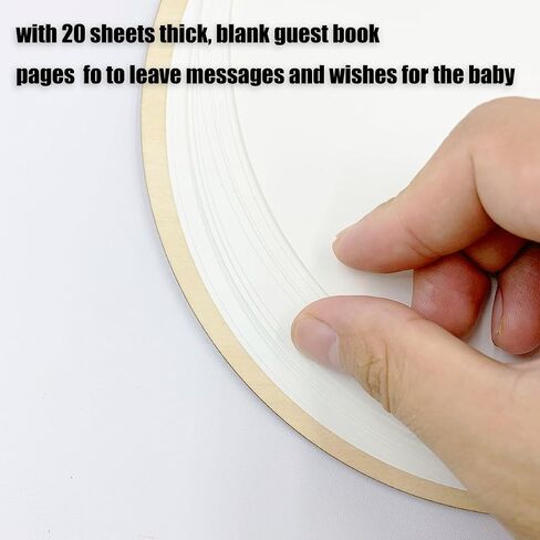 Hey Baby Wood Baby Shower Guest Book, Baby Shower Sign in Guest Book, Baby Shower Guest Book Alternatives,Rustic Guest Advice Book with Blank Pages Keepsake Gift for New Parents and Expecting Mothers in Saudi Arabia