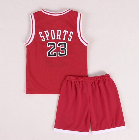 CM C&M WODRO Toddler Kid Basketball Jersey Outfit Baby Boy Girl Letters Tank Top + Track Shorts Sets Boy Summer Clothes in Saudi Arabia