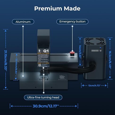 Q1 Automatic IC CNC Grinder Machine for Phone Frame, CPU Chip Grinding, Up to 26000r/m Speed, w/20 KPa Vacuum Cleaner, Engraving Items, Electronics Grinding Tool Kit for Phone Repair in Saudi Arabia
