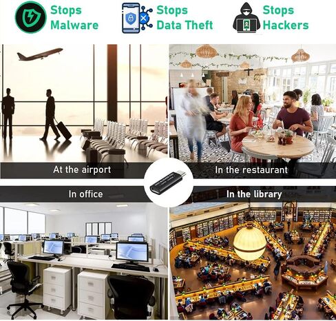 Fast Charging USB Data Blocker,USB Condom Charger Protect Against Juice Jacking, Support Rapid Charge up to 50V/5A (USB A to USBA A 2 Packs) in Kuwait