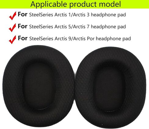 Arctis 7 Ear Pad AIKKAUK ملحقات وسادة سماعة الرأس إصلاح استبدال أغطية الأذن نماذج متوافقة مع SteelSeries Arctis 3 5 7 استخدام سماعة الألعاب in Saudi Arabia