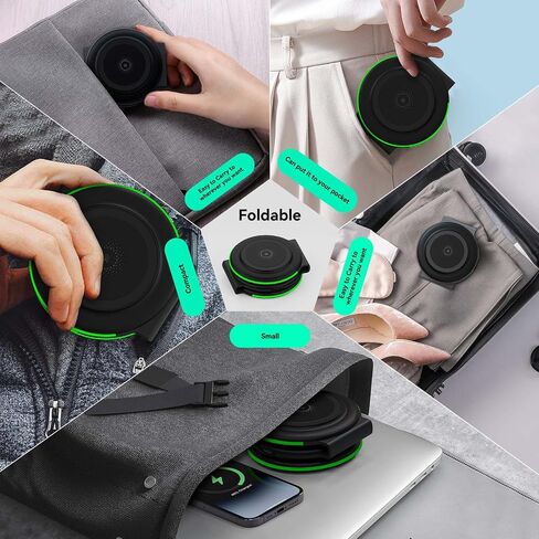 DREU 3 in 1 Wireless Charging Station, Foldable Charging Pad, Compatible with MagSafe for Multiple Devices for iPhone 15/14/13/12/11/XS/Pro Max/X/XR/8, Apple Watch 2-8,Airpods Pro/2/3,Samsung-WT in Saudi Arabia