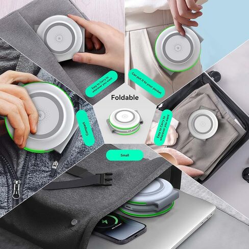 DREU 3 in 1 Wireless Charging Station, Foldable Charging Pad, Compatible with MagSafe for Multiple Devices for iPhone 15/14/13/12/11/XS/Pro Max/X/XR/8, Apple Watch 2-8,Airpods Pro/2/3,Samsung-WT in Saudi Arabia